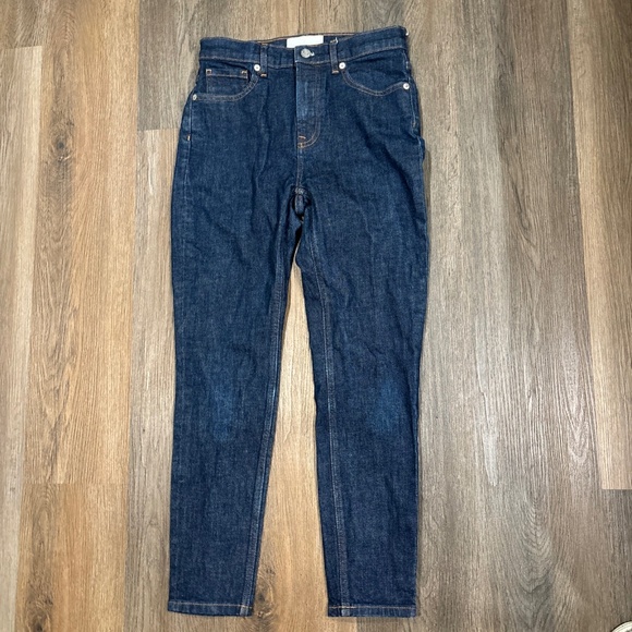 Everlane Women’s High-Rise Skinny Jeans Size 27 Ankle Dark Wash Minimalist - Picture 1 of 11